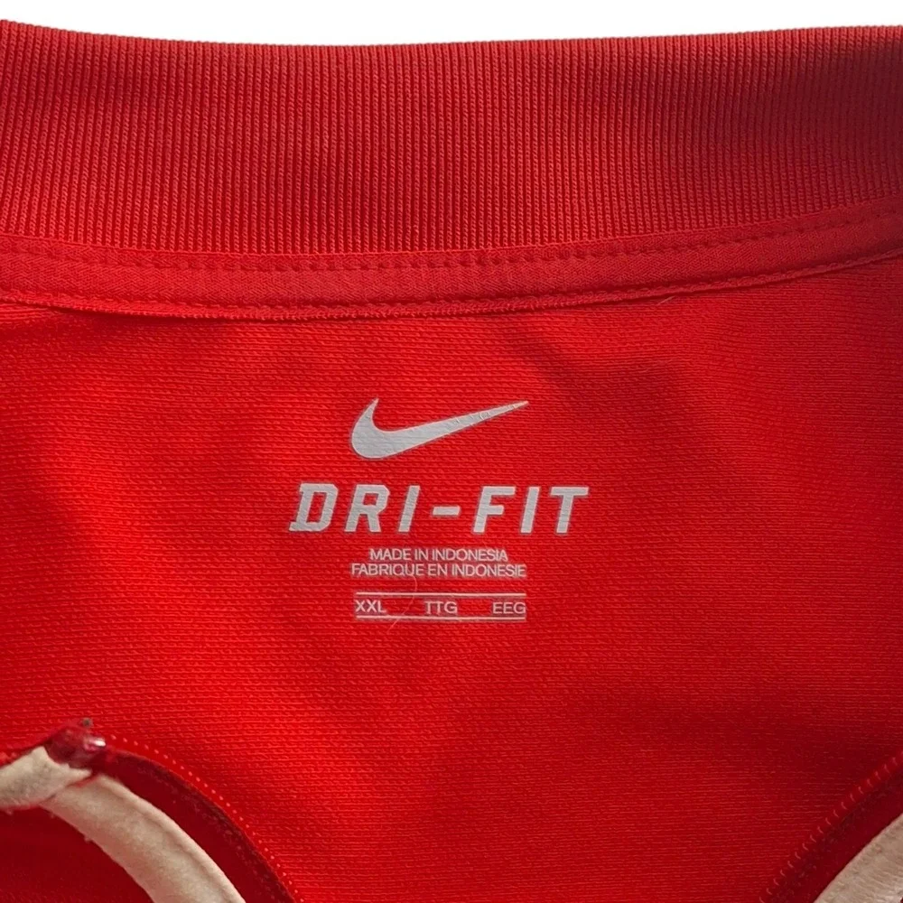 Nike Dri Fit‎ Dickison Red Devils Football Zip Track Jacket Men's 2XL Zip Pocket
